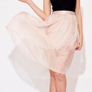 Bluejuice Angelic Sheer Skirt In Nude